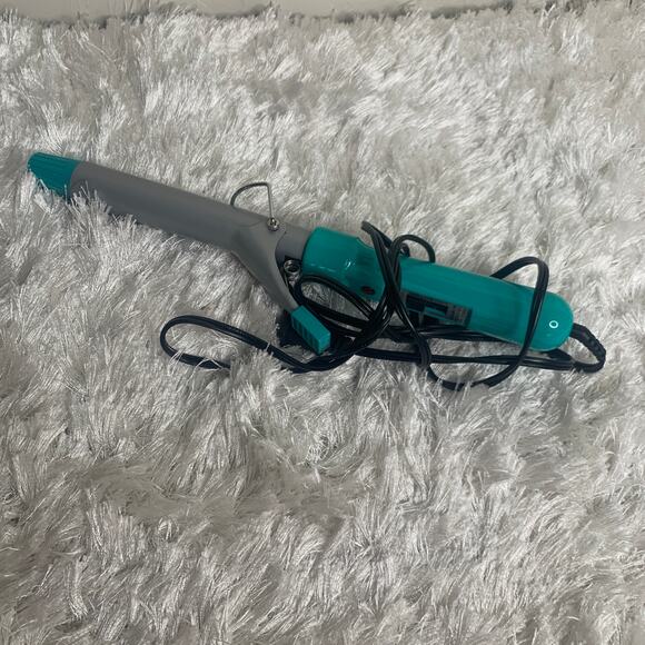 Vidal Sasson Curling Iron 1" Turquoise Teal - Picture 1 of 6